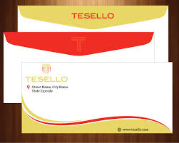 Masculine Elegant Business Envelope Design For Tesello