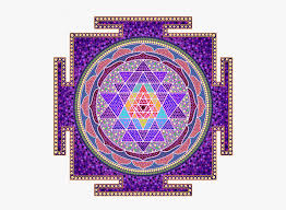 purple sri yantra hd png