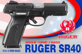 ruger sr40 black triggers firearms