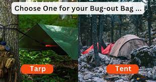 tarp or tent for your survival bag