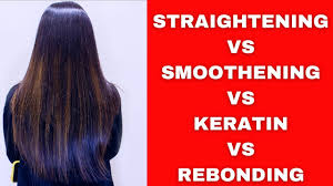 difference between hair straightening