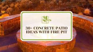 30 Concrete Patio Ideas With Fire Pit