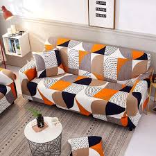 shukii stretch couch covers printed