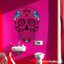 Mexican Sugar Skull Wall Art Stickers