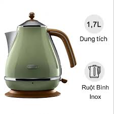 Bình đun siêu tốc 1.7 lít Delonghi KBOV2001.GR giá rẻ, giao ngay