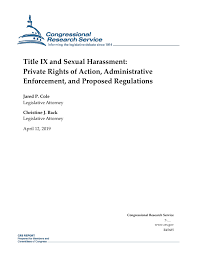 Although most people who file still, it is crucial that you take complaints about harassment and discrimination seriously. Title Ix And Sexual Harassment Private Rights Of Action Administrative Enforcement And Proposed Regulations Everycrsreport Com