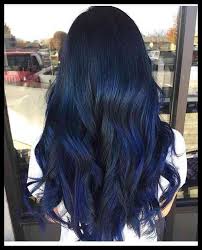 Black hair with blonde highlights. Midnight Blue Fckinghair By Conniecouture Hair Pinterest Mrshairdesing Blue Hair Highlights Hair Styles Hair Color For Black Hair