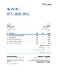 19 Blank Invoice Templates Microsoft Word