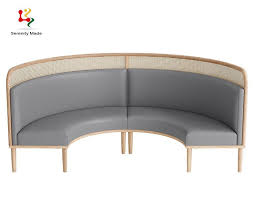 wooden banquette seating