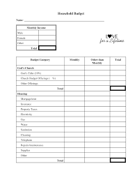 Simple Budget Sheet Printable Zoro Braggs Co