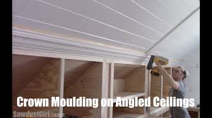 crown moulding on angled ceilings you