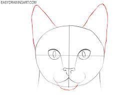 On one side of the. How To Draw A Cat Face Easy Drawing Art