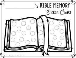 Bible Memory Sticker Chart