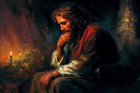 christ praying in gethsemane oil