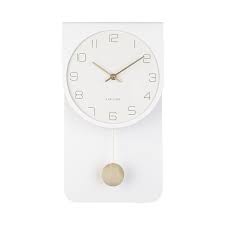 37 5cm Casa Pendulum Wall Clock White