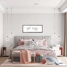 Get Cozy Sign Master Bedroom Wall Decor