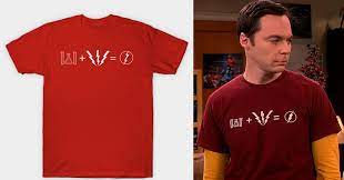 Sheldon Coopers Flash Equation Shirt