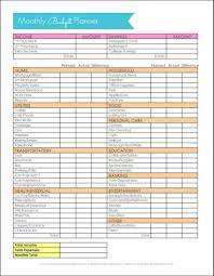 use a printable budget worksheet to