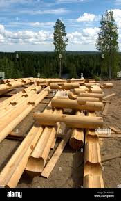 inventory of ready made log cabin beams