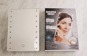 sharper image large touch led mirror