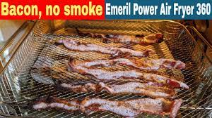 bacon air fryer no smoke emeril