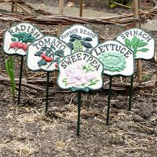 Set Of Six Salad Garden Markers Forge