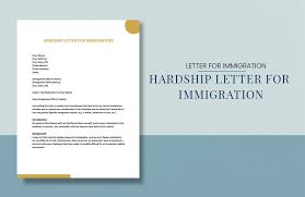 hardship letter for immigration in word