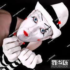 theater actor with mime makeup