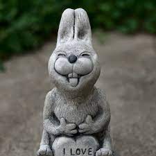 Easter Rabbit Statue Cute Bunny