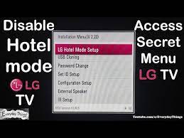 how to disable hotel mode and unlock