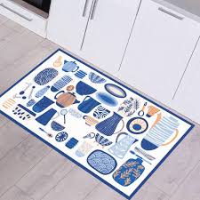 vinyl carpet blue kitchenware