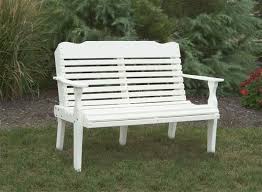 Back Poly Patio Bench