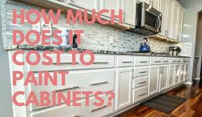 How Much Does It Cost To Paint Cabinets