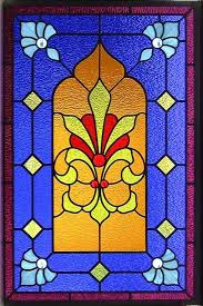 Simple Victorian Stained Glass Window