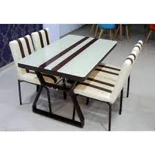 wooden glass top dining table rs 28000
