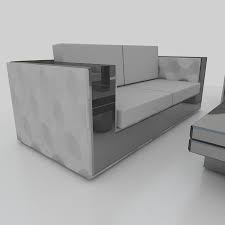 Sofa Set Mirror Edge 3d Model 9 Max
