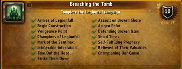 We cannot afford to relent, lest the legion undo all that we have accomplished. 7 2 Guide Complete Legionfall Questline Breaching The Tomb World Of Warcraft Gameplay Guides