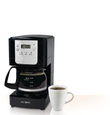 Brew now or later options to allow you to set brewing ahead of time and wake up to freshly brewed coffee. Amazon Com Mr Coffee Advanced Brew 5 Cup Programmable Coffee Maker Black Chrome Drip Coffeemakers Kitchen Dining
