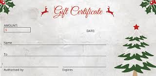 free elegant christmas gift certificate