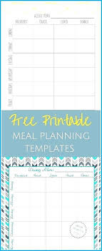 Weekly Meal Planner Excel Excel Meal Plan Template Weekly Meal