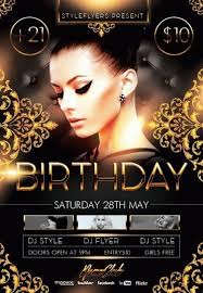 Birthday Party Psd Flyer Template