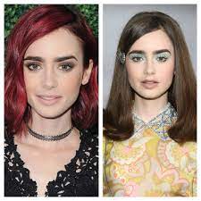 lily collins s best red carpet hair and