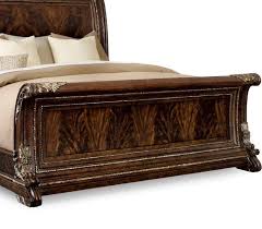wooden sleigh bed frame king size