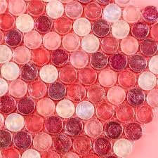 Iridescent Glass Tile Gzof1401 Red