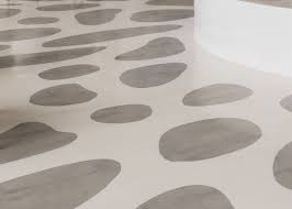 fun pattern by painting a concrete floor