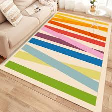 5 x 7 colorful rainbow area rug