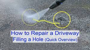 how to repair driveway filling a