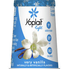 vanilla flavor yogurt yoplait