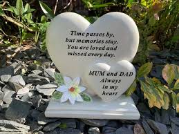 Mum And Dad Memorial Plaque Frame Stake