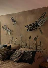 Rustic Metal Dragonfly Wall Art Nature